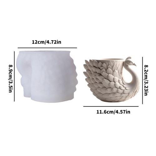 Succulent Planter Silicone Mould Concrete Casting Flower Pots 2