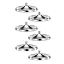 6 stainless steel wine glass covers. Cup covers. Wine glass covers.