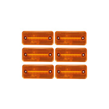 6 Pieces Yellow Car LED Side Marker Light Turn Signal Indicator for Iveco Fiat Ducato Citroen Peugeot Boxer Renault VOLVO Trucks