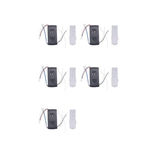 5x Universal Remote Control Set for Ceiling Fans. 40W. 6 Speeds. Timer Function. Replacement Remote Control for Ceiling Fans