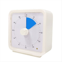 Minuteur visuel de 60 minutes pour enfants. Fonctionnement silencieux. Bleu.
