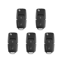 5X für Xhorse XKB508EN Wire Universal Remote Key 2 Button Fob für VW B5 Style für VVDI Key Tool