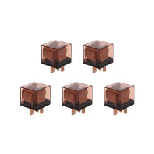 5X DC 24V 80A 1NO 1NC SPDT 5 Stifte Gruenes Kontrollleuchte Automobil LKW Auto Relais