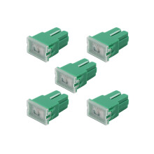 5 x Gruen 40A Buchse Stecker in Klingenkassette PAL Sicherung fuer Autos