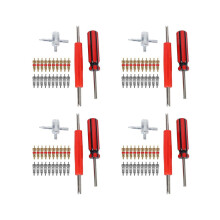 4X Ventil Kern Werkzeug Satz 80 Teilig Ventil Kerne. 4 Wege Ventil Werkzeug. Doppel Einzel Ventil Kern Entferner. Reifen Reparatur Werkzeug