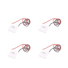 4X Thermoelektrisches Peltier Modul. Hochtemperatur Thermoelektrischer Stromgenerator Peltier TEG 150Celsius. Weiß 40X40mm