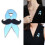 10Pcs/set Blue Color Bowknot Alloy Pin Secure Back Closure 2