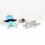 10Pcs/set Blue Color Bowknot Alloy Pin Secure Back Closure 4
