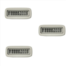 Beige car roof top side air conditioning vent A/C panel grille cover