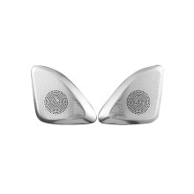 Car horn cover, A-pillar tweeter cover, stainless steel protective cover for S-Class 2021-2023