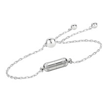 Polished Stainless Steel Handmade Bracelet-Pull out adjustable
