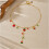 Stainless Steel Realistic Fruit Design Pendant Necklace 5