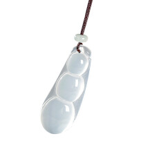 Lovely Ice Chalcedony Pendant Necklace-four season. fudou.