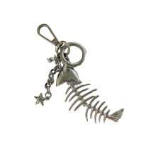 Modern Metallic Fish Tail Key Chain Stylish Pendant Gift For