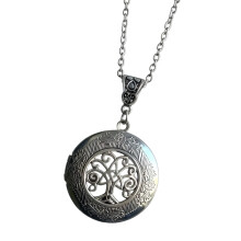 Unique Alloy Photo Charm Necklace Ancient Tree Symbolism-1