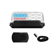Compteur de vitesse numérique intelligent OBD HUD avec affichage tête haute, projecteur de pare-bris