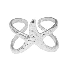 Adjustable Starfish Shaped Ring Stainless Steel Jewelry-40