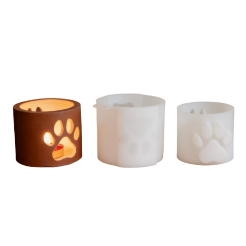 Silicone Mold for Candle Holder Decorative Dog Claw Shaped