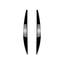 Auto-Frontscheinwerfer-Abdeckung. Kopf-Licht-Lampe. Augenlid. Augenbrauenverkleidung. ABS. Für Skoda Octavia MK3 2015-2017. GläNzendes Schwarz