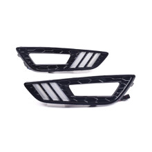 Car DRL Daytime Running Lights LED Turn Signals 12V Fog Lights for Ford Focus 3 2015 2016 2017