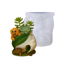 Moule artisanal en Silicone en forme de singe et de tortue, pour
