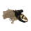 Bold Zebras Head Statement Ring With Flowing Fringe-Black 1