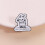 Emaille speldje met boze geit – Broche van legering, 2,9 cm 5