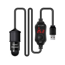 Aquarium-Heizstab. Fischtank-Heizung. -USB-Aufladung. Tauchthermostat. Heizung. Einstellbare Temperatur 18-34