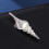 Vintage Conch Brooch Elegant Rhinestones Design-Blue 7