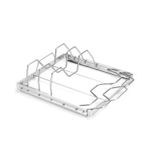 Foldable rib rack - Perfect for grilling, smoking, and serving. BBQ accessory. Rust-resistant and easy to clean.