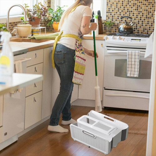 Foldable flat mop cleaning bucket. Practical cleaning bucket A