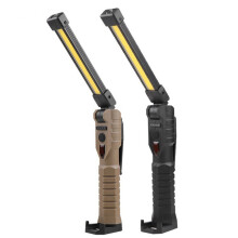 Faltbare. tragbare COB-LED-Arbeitsleuchte. Handtaschenlampe. Notfall-Autoinspektionslampe. rotes SOS-Blitzlicht. 2er-Pack