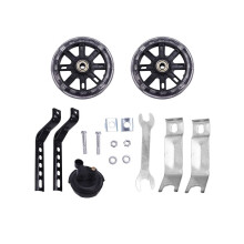 Flash Mute Wheel bicycle training wheels, bicycle stabilizer mounting kit with bell for bicycles from 12, 14, 16, 18, 20 inch