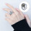 Versatile sound Disc Themed Copper Rings Excellent for Hip Hop 3