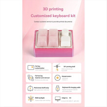 DIY 3D printed mini keyboard kit. DIY mechanical keyboard keys, customizable. Printed model not included. For Windows.