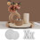 Creative Silicone Mold Elegant Round Flowerpot Tray Molds-L 6