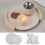 Creative Silicone Mold Elegant Round Flowerpot Tray Molds-L 7
