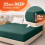 Imperial Rooms (Emerald , Double (137 x 190 cm)) Fitted Sheet Bed Sheets Extra Deep 25CM Single Double King Sizes 1