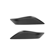 2 Pieces Car Headlight Eyelids Eyebrow Cover Accessories Lamp Hood Stickers for Nissan 350Z 2 Door 03-08 Black