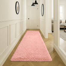 (Pink, 80x150cm (2.5ft x 5ft)) Shaggy Rug Soft Fluffy Carpet - Modern Living Room Bedroom Rugs - Large & Small Area Floor Mat - Anti-Slip Thick Pile