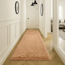 (Beige, 80x150cm (2.5ft x 5ft)) Shaggy Rug Soft Fluffy Carpet - Modern Living Room Bedroom Rugs - Large & Small Area Floor Mat - Anti-Slip Thick Pile