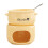 Chocolate Cheese Butter Melting Ceramic Cup-light yellow 1