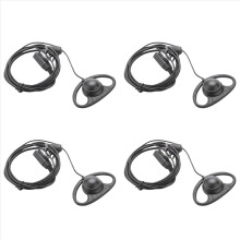 2 Pin Advanced D-Form Clip-Ohr PTT Headset Ohrhörer Mikrofon für