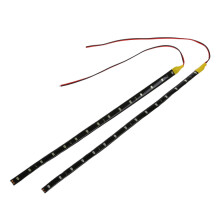 2-in-1 30 cm 15 LED Flexible Auto-Streifen Neon-Licht-Lampe Orange