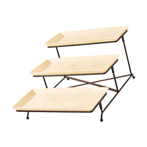 Ceramic Display Stand For Treats And Fruits Features Elegant-D