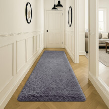 (Grey, 80x150cm (2.5ft x 5ft)) Shaggy Rug Soft Fluffy Carpet - Modern Living Room Bedroom Rugs - Large & Small Area Floor Mat - Anti-Slip Thick Pile