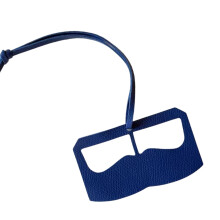 Stylish 10 Color PU Leather Keychain Accessory Geometric-Blue