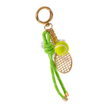 Schlüsselanhänger aus Kunststoff mit-Tennisschläger