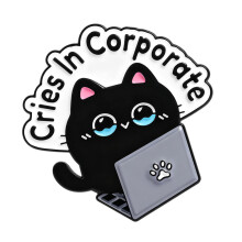 Elegant Humorous Cats Brooch Pin Unique Lapel Pin-QHXZ5318