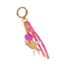 Sports Enthusiast Keychain Golf Racket Design-Pickle ball